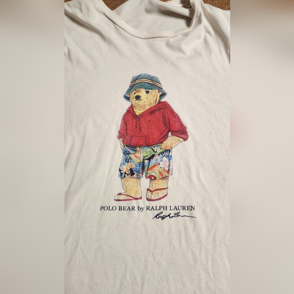 Ralph Lauren Polo bear Vintage beach shirt - Picture 2 of 4